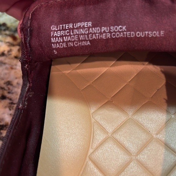 Birdies The Swift Glitter Pink Rose Ombre Slip On Sneaker Size 5 - Picture 12 of 13